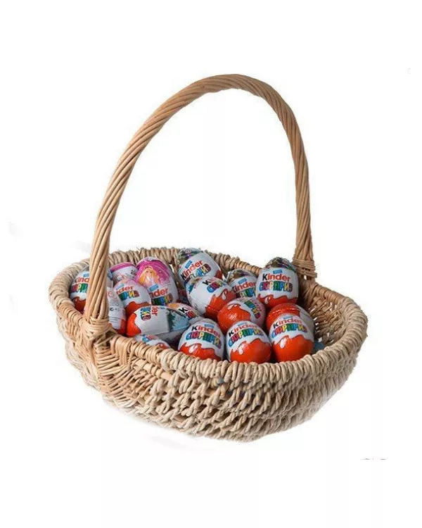 15 киндеров в корзине