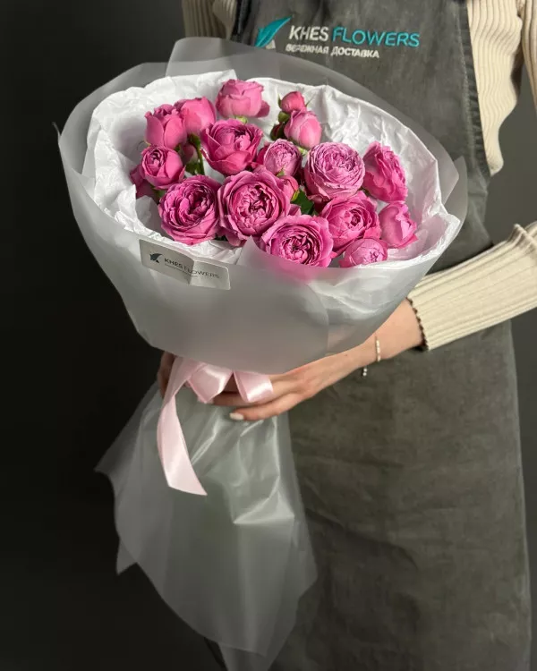 Пионовидные розы 7 Мисти баблс (70 см)